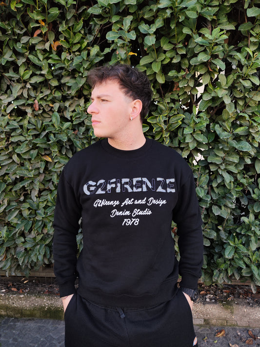 Felpa G2 Firenze Denim Couture Uomo