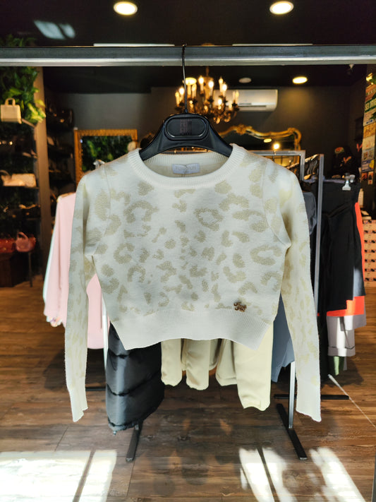 Maglioncino Bianco Fun e Fun Bambina