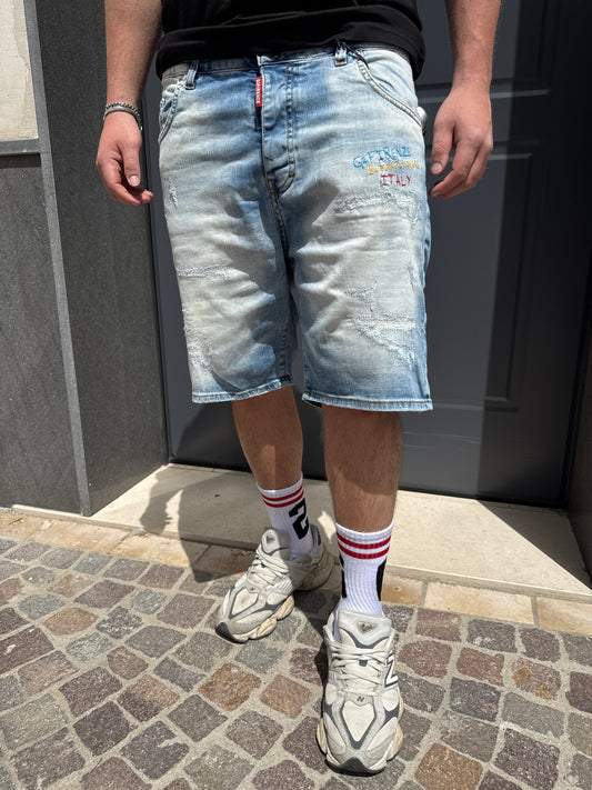 Bermuda Jeans G2 Firenze Summer Ricamo Uomo