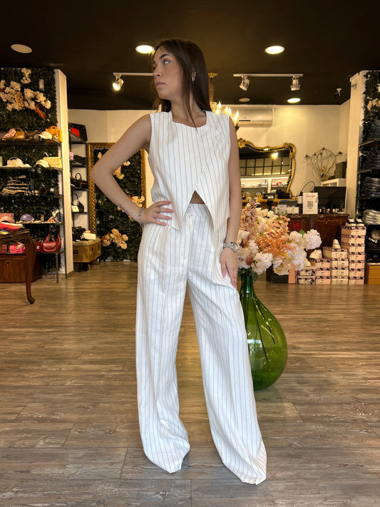 Completo Two Way Gessato Donna
