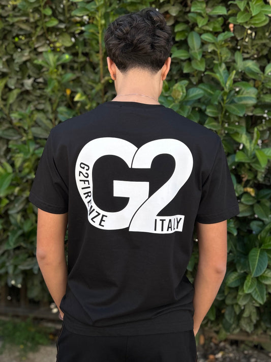 T-Shirt G2 Firenze "G2 Italy" Nera Uomo