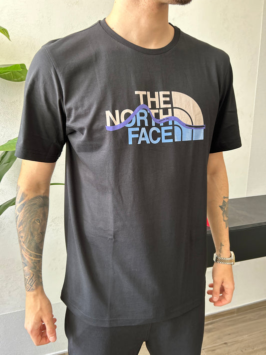 T-Shirt The North Face "MOUNTAIN LINE" Nera Uomo