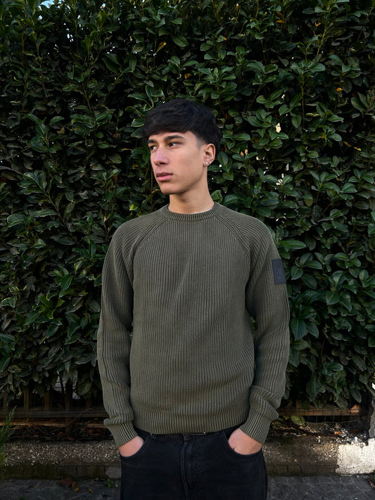 Maglione Refrigue "Pull" Verde Militare Uomo