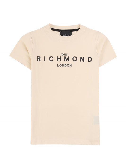 T-Shirt John Richmond "Basic" Beige Bambino/Ragazzo