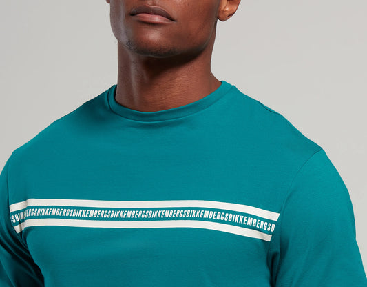 T-Shirt Bikkembergs "1a Linea" Verde Everglade Uomo