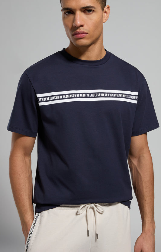 T-Shirt Bikkembergs "1a Linea" Blu Uomo