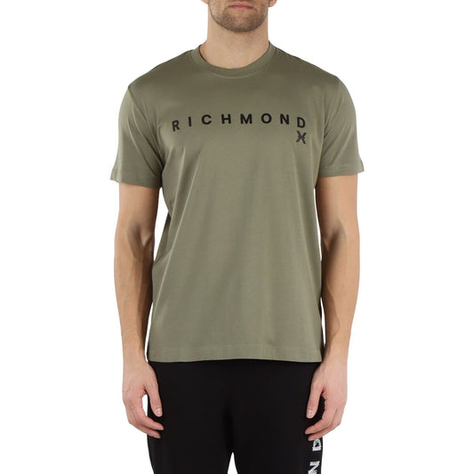 T-Shirt John Richmond Verde Uomo