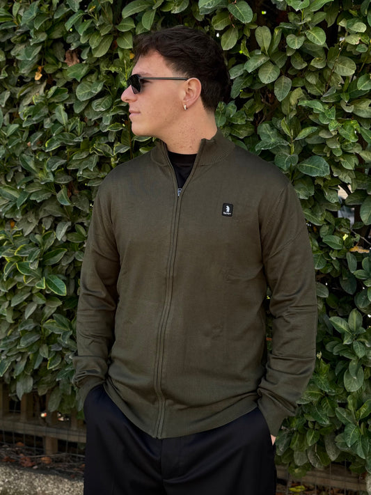 Maglioncino Refrigue Cardigan Zip Uomo