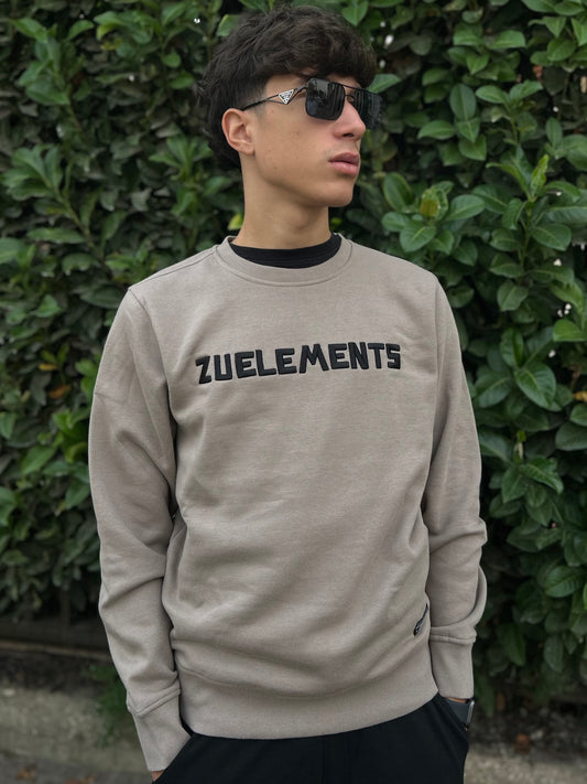 Felpa Zu Elements Taupe Uomo