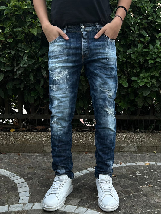 Jeans G2 Firenze "White Dirty" Uomo