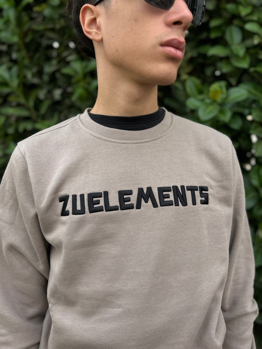 Felpa Zu Elements Taupe Uomo