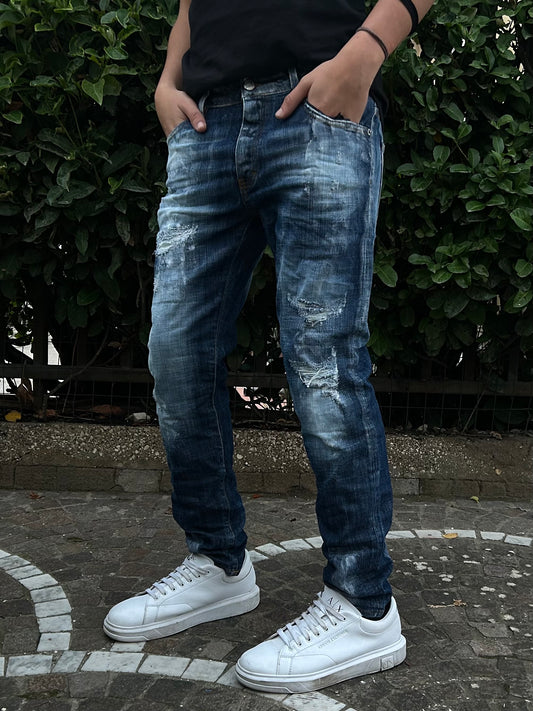 Jeans G2 Firenze "White Dirty" Uomo