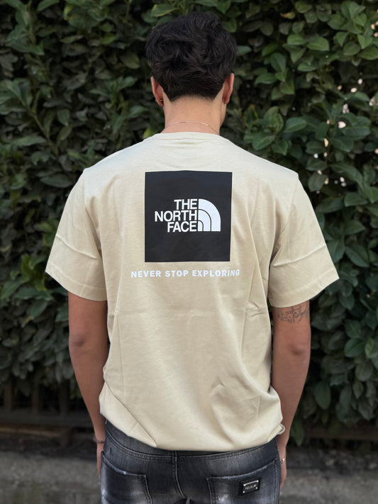 T-Shirt The North Face "Box Nse" Beige Uomo