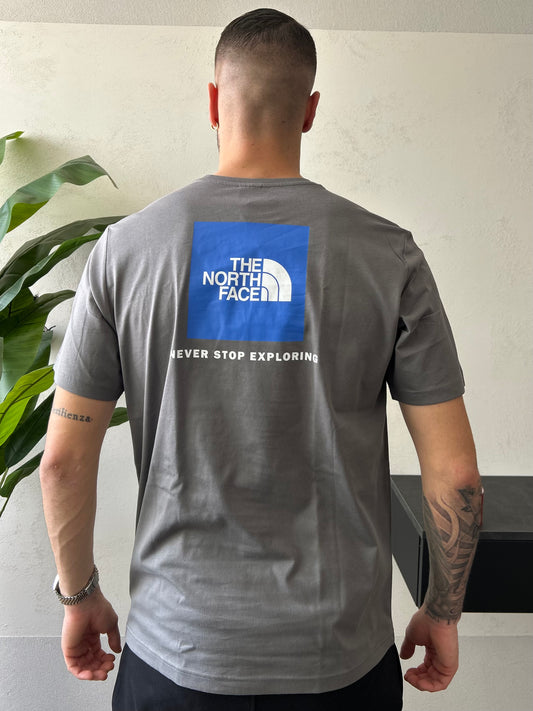 T-Shirt The North Face "REDBOX" Grigia Uomo