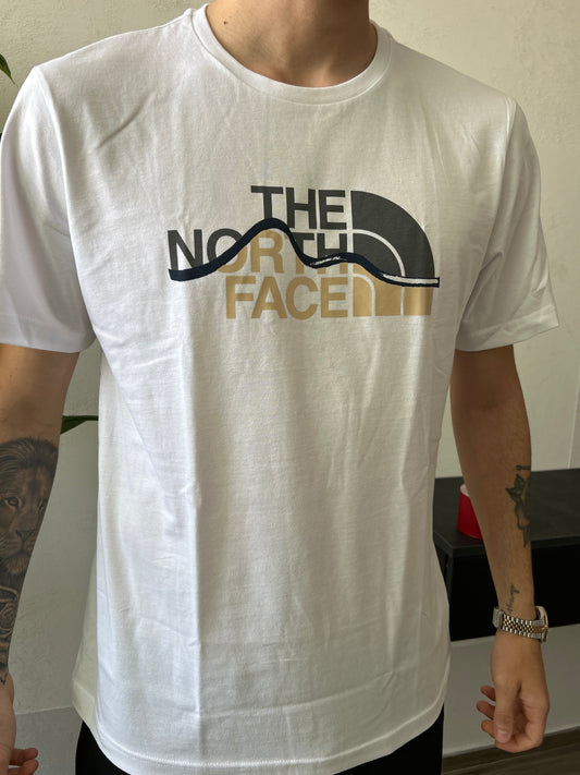 T-Shirt The North Face "MOUNTAIN LINE" Bianca Uomo