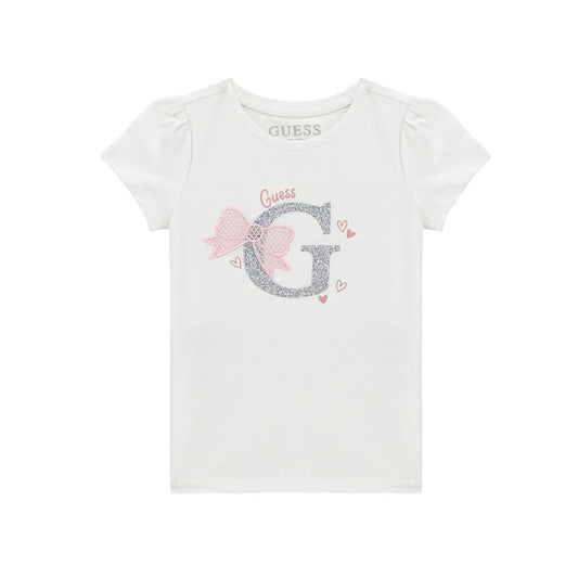 Completo T-Shirt + Gonnellina Guess Bianco Bambina
