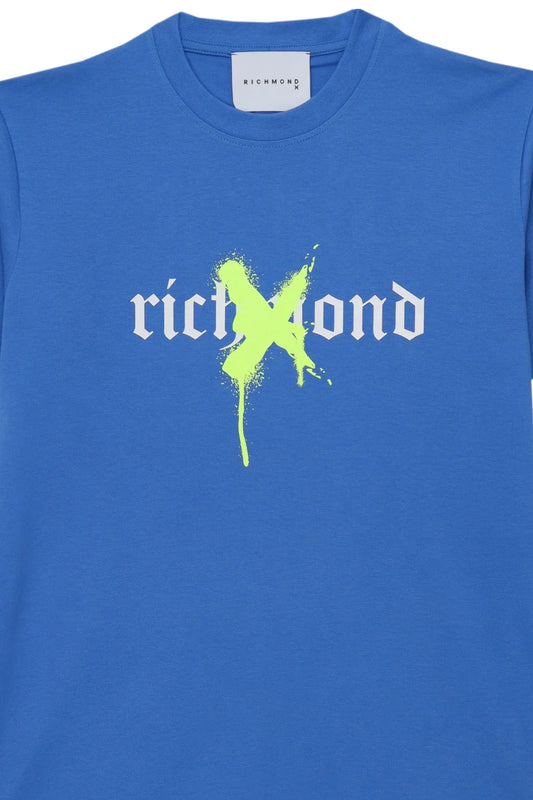 T-Shirt John Richmond Blu Palace Uomo