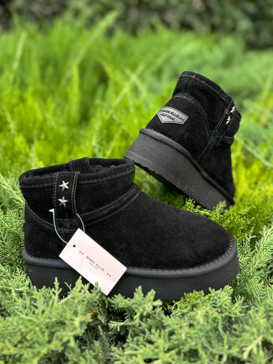 Scarpe Marc Ellis Mod.UGG "Alyssa 014" Nero Donna