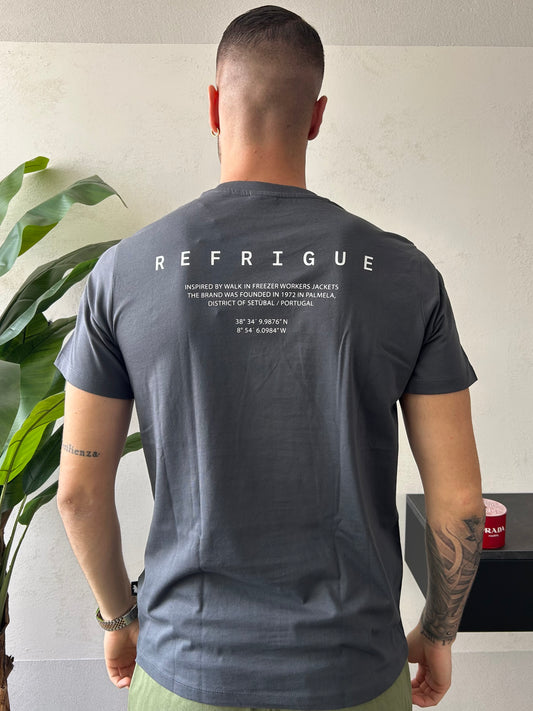 T-Shirt Refrigue "Made" Grigia Uomo