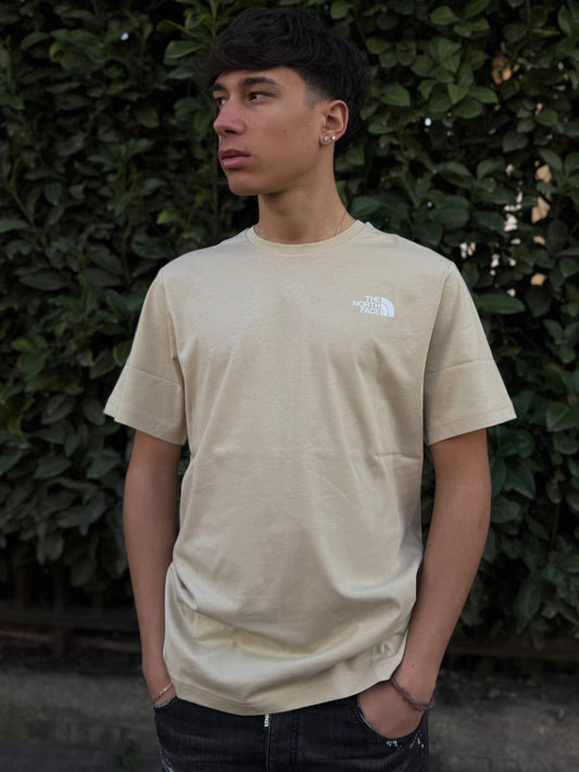 T-Shirt The North Face "Box Nse" Beige Uomo