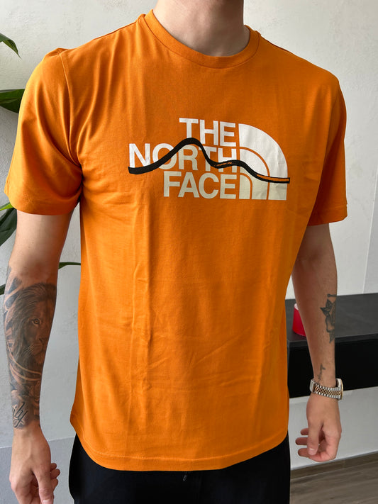 T-Shirt The North Face "MOUNTAIN LINE" Deserto Uomo