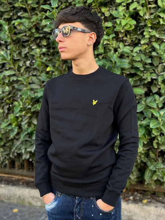 Felpa Lyle & Scott Nera Uomo