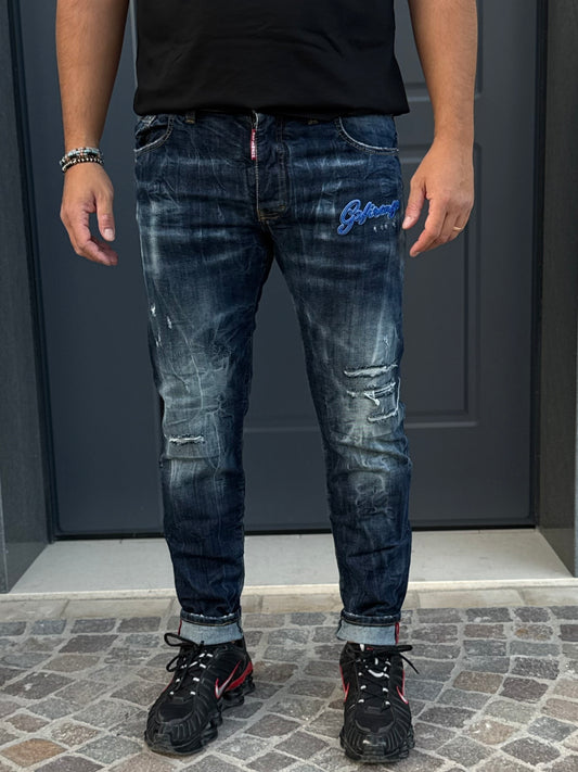 Jeans G2 Firenze Blue Cobalto Uomo