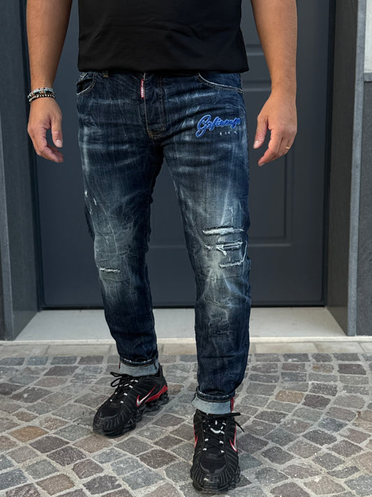 Jeans G2 Firenze Blue Cobalto Uomo