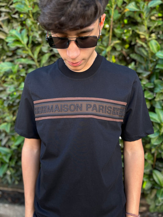 T-Shirt Maison 9 Paris Nera Uomo