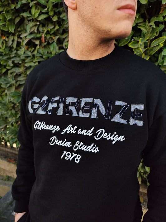 Felpa G2 Firenze Denim Couture Uomo