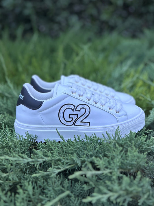 Scarpe G2 Firenze "Ricamo G2" Bianco Uomo