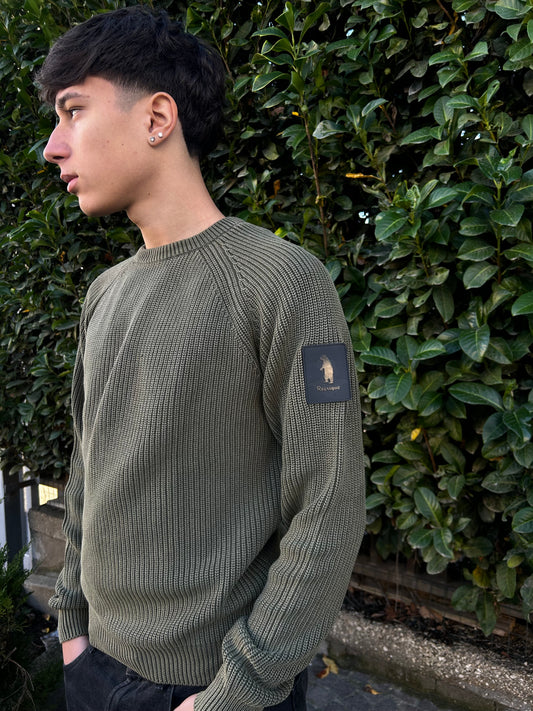 Maglione Refrigue "Pull" Verde Militare Uomo