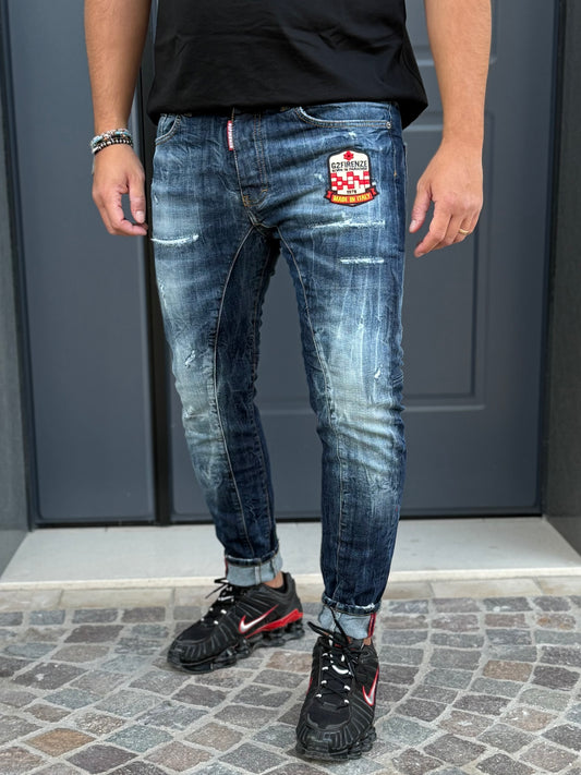 Jeans G2 Firenze England Biker Uomo