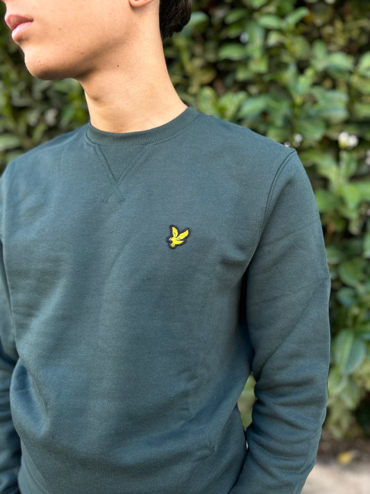 Felpa Lyle & Scott Verde Uomo