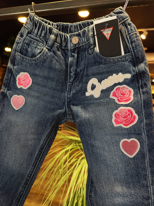 Jeans Con Patch Guess Bambina