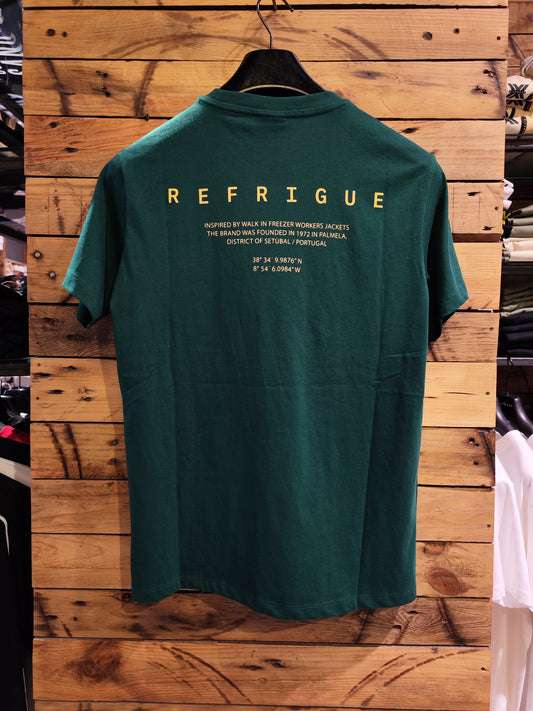 T-Shirt Refrigue "Made" Verde Foresta Uomo