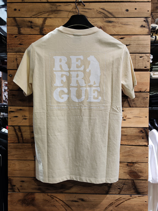 T-Shirt Refrigue "Box Logo" Burro Uomo