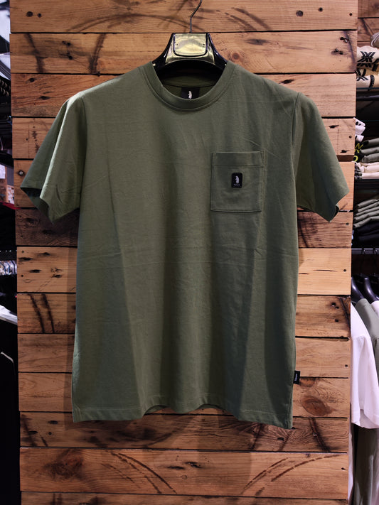 T-Shirt Refrigue "Taschino" Verde Militare Uomo