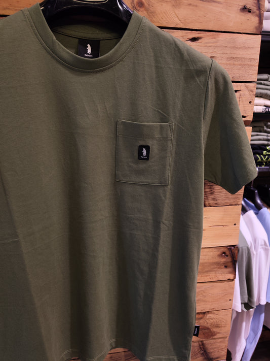 T-Shirt Refrigue "Taschino" Verde Militare Uomo