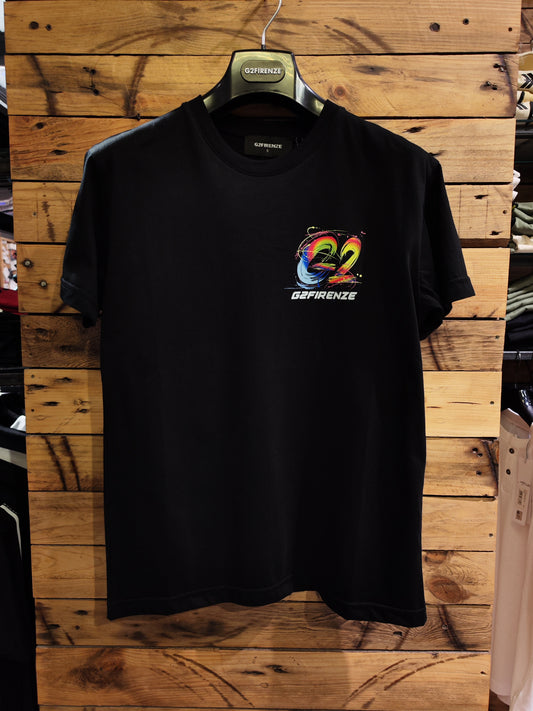 T-Shirt G2 Firenze "Space Color" Nera Uomo