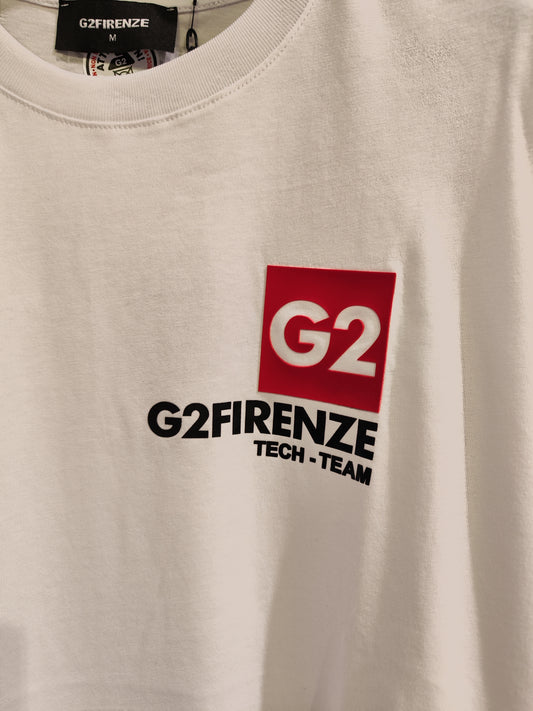 T-shirt G2 Firenze "Team G2" Bianca Uomo