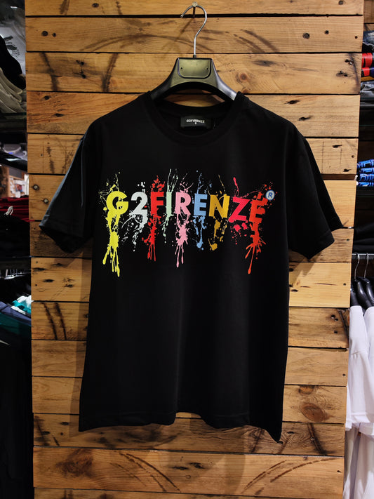 T-shirt G2 Firenze "All Colors" Nera Uomo