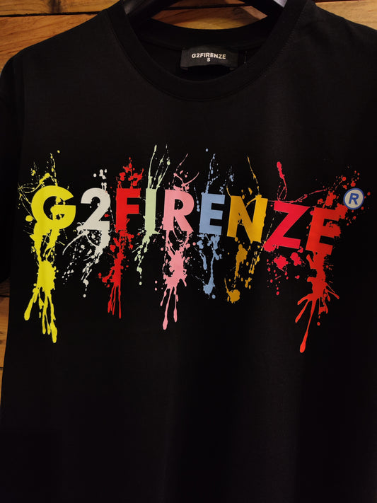 T-shirt G2 Firenze "All Colors" Nera Uomo