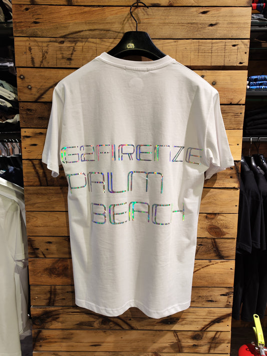 T-shirt G2 Firenze "Palm Beach" Bianca Uomo
