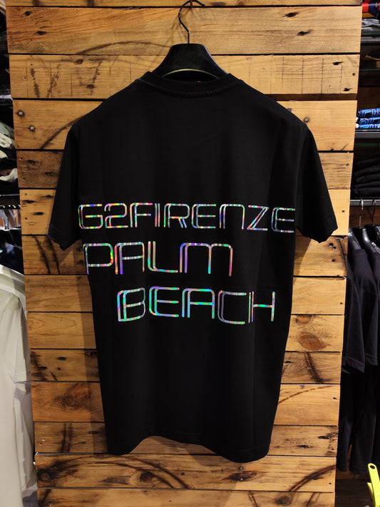 T-shirt G2 Firenze "Palm Beach" Nera Uomo
