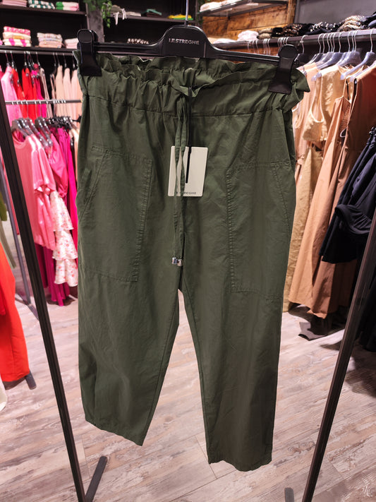 Pantalone Le Streghe Verde Militare Donna