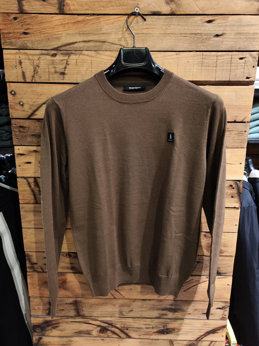 Maglioncino Refrigue Basic Khaki Uomo