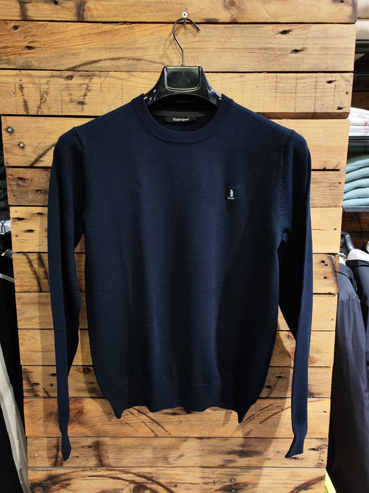 Maglioncino Refrigue Basic Navy Uomo