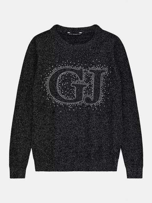 Maglioncino Guess Glitter Nera Bambina