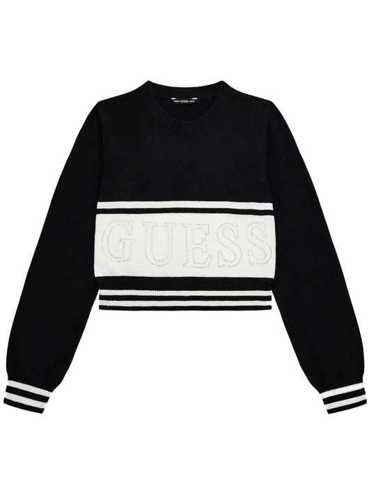 Completo Guess Maglioncino Nero Ragazza